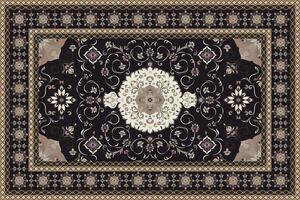 Vintage Arabic pattern.Persian colored carpet.Rich ornament for fabric design,handmade,interior decoration,textiles.Abstract design of persian carpet with geometric ornament.Moroccan style background. vector