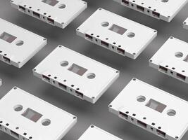 Spread Cassette Array Mockup 3D Render photo