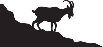 Dairy Goat Outline vector