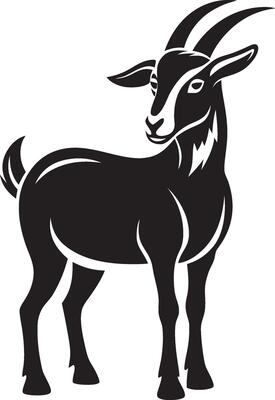 Pasture Goat Silhouette