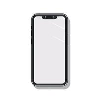 Modern smartphone showcasing a blank screen design vector