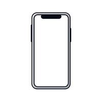 Blank smartphone design suitable for app mockup vector