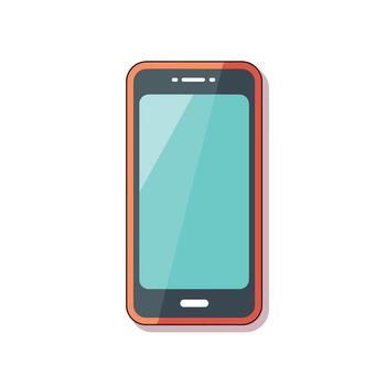 moderno teléfono inteligente diseño con vibrante color esquema vector