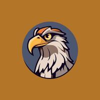 Eagle illustration with bold colors and sharp details vector