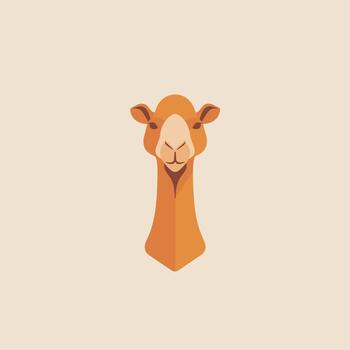 Camel illustration with a simple and modern design vector