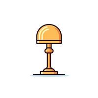Vintage desk lamp in a cozy workspace setting vector