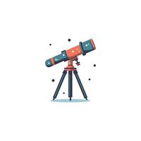 Stargaze with a telescope tonight vector