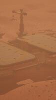 Futuristic Spaceship Landed on Mars Base video