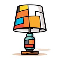 Modern abstract design colorful lamp vector