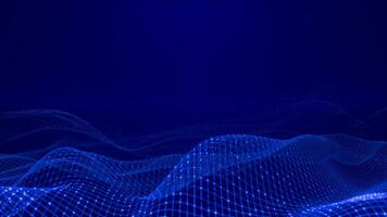 Looped Animated Technology Background with Dots and Lines video