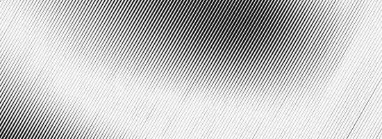 Vanishing linear gradient texture. Black diagonal stripe gradation background. Thin to thick fade slanted pattern backdrop. Oblique parallel stroke wallpaper for overlay, print, cover, banner vector