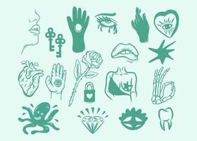 clip art y2k sticker t shirt element graphic design illustration fabric textile paper print art decoration editable vector
