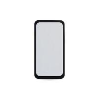3d icon of a modern smartphone in sleek black with a minimalist design vector