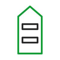 Military rank insignia, second lieutenant, army officer, concept of military, army, and service. vector