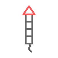 Firework rocket icon. Concept of celebration, party, and fun. vector