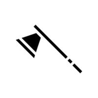 Axe icon. Concept of work tool, weapon, and carpentry. vector