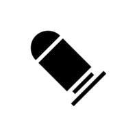 Bullet icon illustration. Concept of danger, weapon, and war. vector