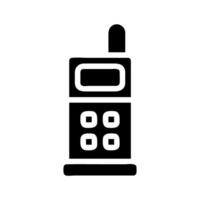 Retro cell phone icon. Concept of outdated technology and communication. vector