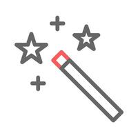 Magic wand with stars. Concept of magic, fantasy, and miracle. vector