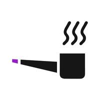 Smoking pipe icon. Concept of addiction, habit, and relaxation. vector