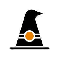 Witch hat icon. Concept of Halloween, magic, and fantasy. vector