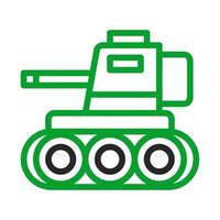 Military tank icon. Concept of war, army, and conflict. vector