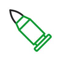 Bullet icon. Concept of war, danger, and weapon. vector