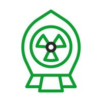 Radioactive symbol inside a shield. Concept of nuclear safety, protection, and radiation control. vector