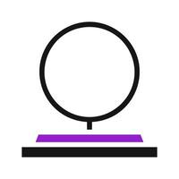 Minimalist geometric abstract circle and rectangle. Concept of balance, simplicity, and modern design. vector