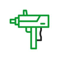 Submachine gun icon. Concept of military, weapon, and defense. vector