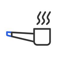 Smoking pipe icon. Concept of addiction, habit, and relaxation. vector