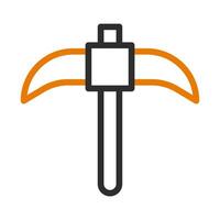 Pickaxe icon, mining tool. Concept of extraction, mining, and construction. vector