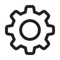 Setting icon Ecommerce website interface UI UX icon design vector