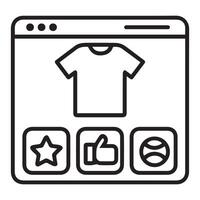 Product Categories icon Ecommerce website interface UI UX icon design . vector