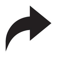 Share arrow icon Ecommerce website interface UI UX icon design vector