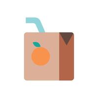 Juice Box Beverage Icon vector