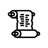 Papyrus Scroll Icon vector
