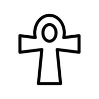 Ankh Ancient Symbol Icon vector