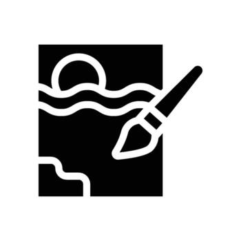 Art Icon - solid vector