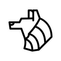 Anubis God Icon Design vector