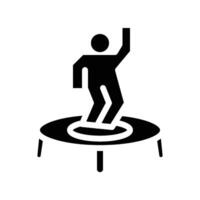 Trampoline Active Fun Icon vector
