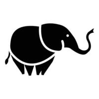 Elephant Side View Icon vector