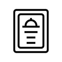 Bakery Menu Icon vector