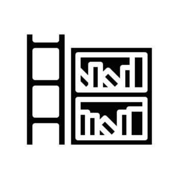Library Icon - solid vector