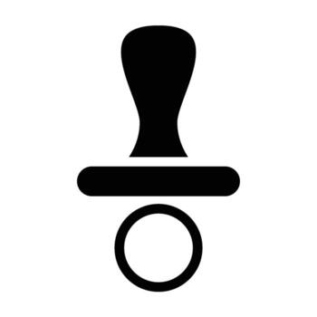 chupete icono - sólido vector