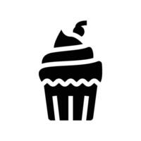 Decorative Cupcake Icon vector