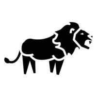 Lion Side View Icon vector