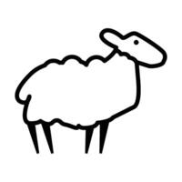 Sheep Side View Icon vector