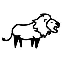 Lion Side View Icon vector