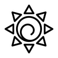 Sun Symbol Icon vector